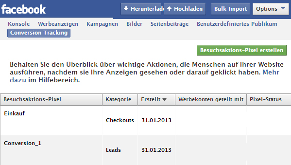 Rechtliche Hinweise zum Einsatz des "Besucheraktions-Pixels" von Facebook