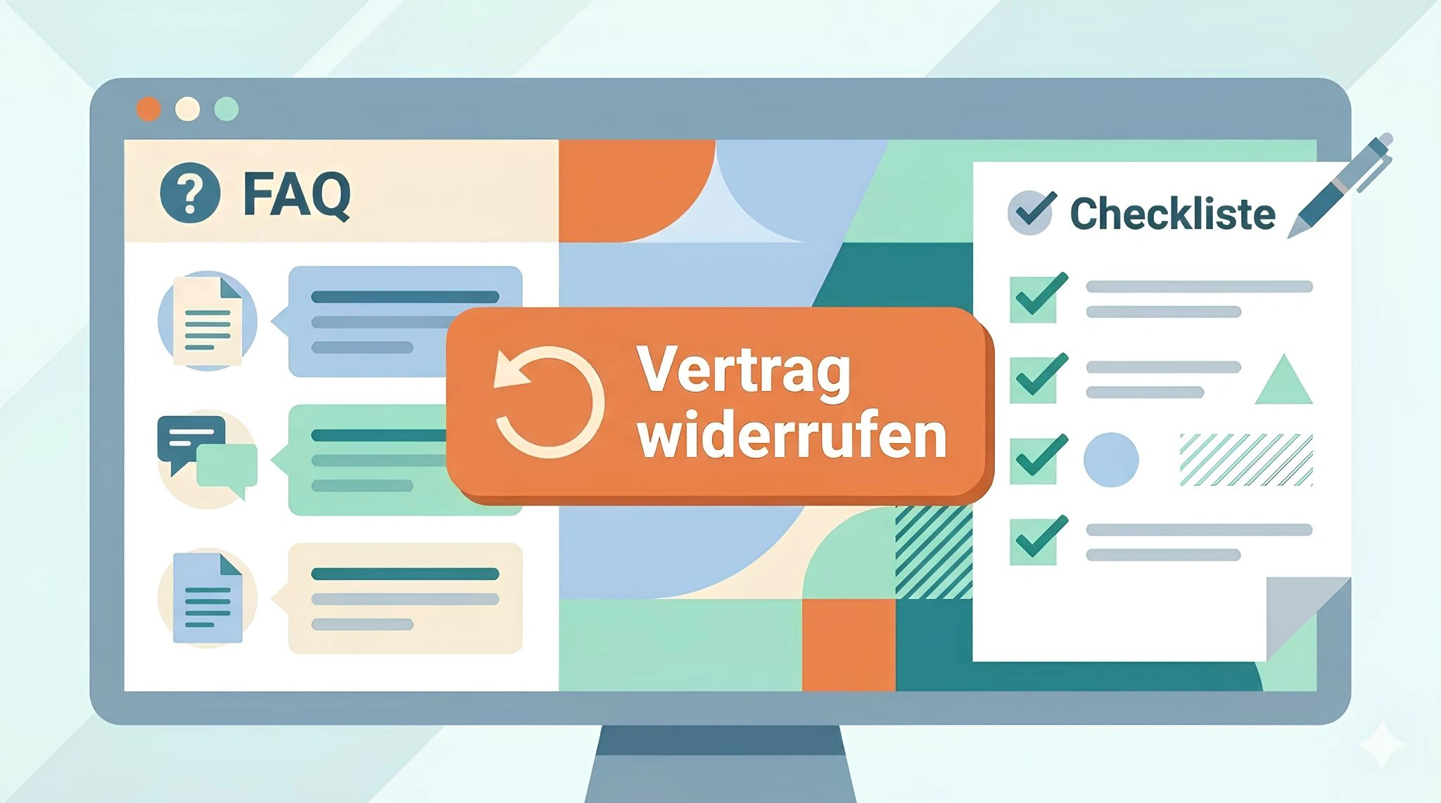 FAQ mit Checkliste zum neuen Widerrufsbutton